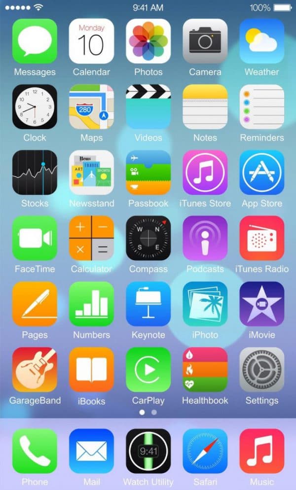 First Screenshot of iPhone 6 Ethervision