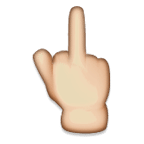 middle finger emoji